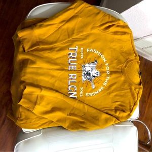 True Religion gold sweater